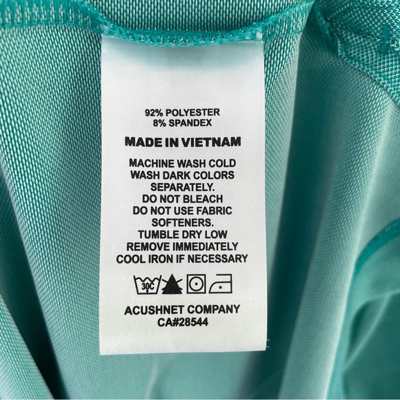 FOOTJOY Men’s 2017 PGA Championship Birdseye Jacquard Polo in Emerald / Navy - Picture 8 of 8